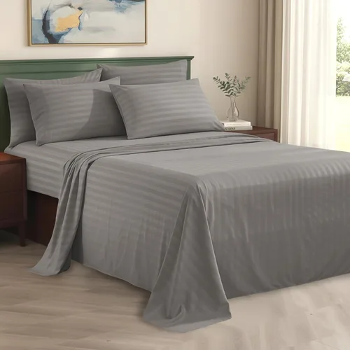 Miniatura 17 de Elegant Comfort Silky-Soft - Juego de sábanas de 4 piezas de calidad hotelera 1500 Premier, sin arrugas, tamaño matrimonial, color negro
