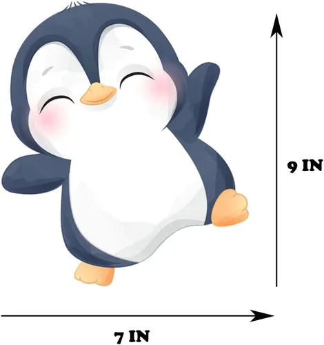 Miniatura 2 de Cartel de cumpleaños de pingüinos: bonitas decoraciones de fiesta de pingüinos para baby shower, cumpleaños de niños, celebraciones temáticas