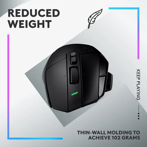 Miniatura 7 de Logitech G502 X Lightspeed - Mouse inalámbrico para juegos, color negro, Sensor Hero, 25,600 DPI, 13 botones programables, interruptores LIGHTFORCE