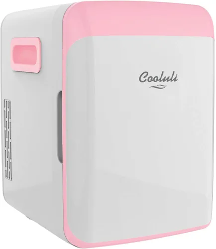 Cooluli minirefrigerador de 10 L para habitación, auto, escritorio de oficina y dormitorio universitario; enfriador y calentador portátil de 12 V