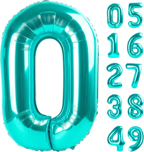 Miniatura 307 de Globo de cumpleaños número 4 dorado de 40 pulgadas, globos gigantes del número cuatro 14 24 34 40 44 2024, globos grandes de lámina de mylar para Oro