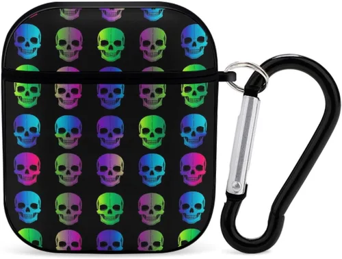 Miniatura 14 de Funda protectora de silicona compatible con AirPods 2 y 1 (camuflaje militar de camuflaje frío)