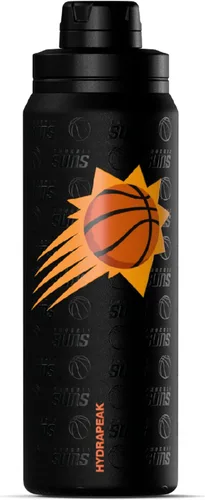 Hydrapeak x NBA Botella de Agua Activa con Licencia Oficial de Phoenix Suns de 26 oz con Tapa Chug y Asa Reutilizable de Acero Inoxidable de Doble