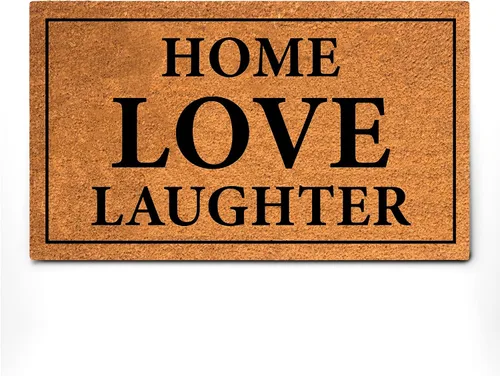 Miniatura 10 de PLUS Haven 17.5x30 Alfombra de Puerta "Home Sweet Home" con Respaldo Resistente - Alfombra de Coco Coir para Usos en Interiores o Exteriores