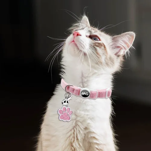 Miniatura 7 de Collares de gato personalizados con etiqueta de identificación, corbata de campana, collares de gatito personalizados de liberación rápida