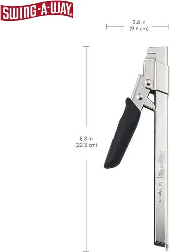 Miniatura 2 de Abrelatas Amco Swing-A-Way con grip cómodo, Abrelatas, Negro