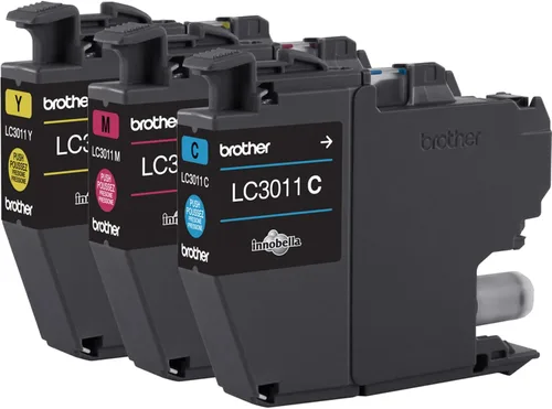 Miniatura 3 de Cartuchos de tinta de color genuinos Brother LC30113PKS de 3 unidades de rendimiento estándar, rendimiento de página de hasta 200 páginas/cartucho
