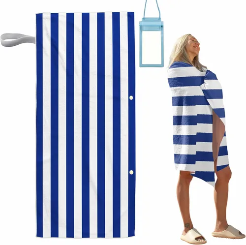 Miniatura 9 de Oversize Beach Towels Sand Free Microfiber Quick Dry Women Beach Towels Soft Absorbent Bath Towels Bathroom Extra Large 30x70 in
