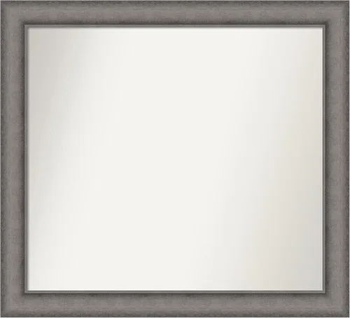 Miniatura 8 de Amanti Art Espejo de pared personalizado no biselado (24.5 x 24.5 pulgadas), marco gris marrón alta, varios tamaños personalizados, espejo de baño