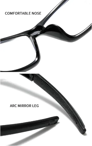 Miniatura 8 de Gafas de seguridad de lente completa envolventes con lectores, gafas de lectura de seguridad con aumento deportivo para hombres y mujeres
