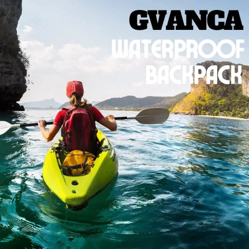 Miniatura 6 de Mochila de Bolsillo Impermeable para Kayak, Mochila de Seco con Tapa Enrollable, Bolsa Flotante para Actividades al Aire Libre, Navegación, Amarillo