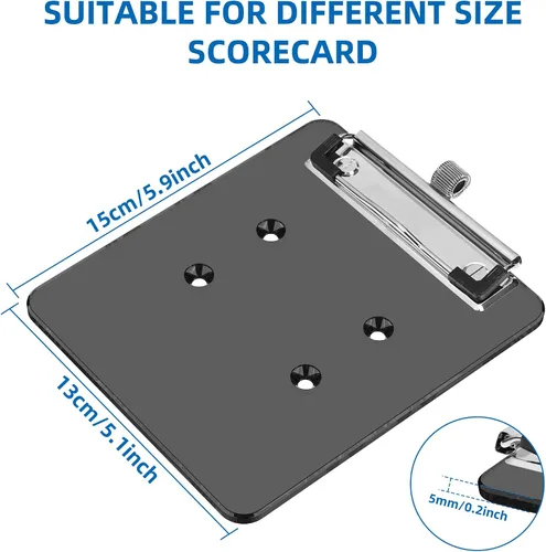 Miniatura 8 de Soporte para tarjeta de puntuación para carrito de golf con soporte para lápiz para Club Car, EZGO, YA, Icon, Star Car, Excar y otros carritos