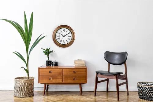 Miniatura 4 de Bernhard Products Reloj de pared extra grande de 18", de cuarzo de calidad, silencioso, sin sonido de tic, funciona con pilas, para casa/sala