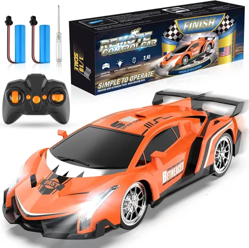 Miniatura 9 de Growsland Auto a control remoto para niñas, 1:18, color rosa, autos RC juguetes para niñas, vehículo eléctrico de juguete auto de carreras