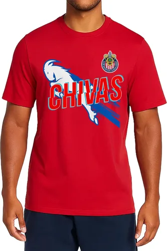 Miniatura 10 de Icon Sports Official Club Deportivo Guadalajara - Chivas Cotton T-Shirt - Unisex Adult