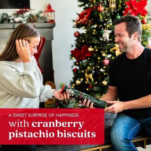 Miniatura 7 de David's Cookies Galletas de pistacho y arándano – Galletas gourmet de panadería con nueces, golosina dulce, caja de regalo para Pascua, Día
