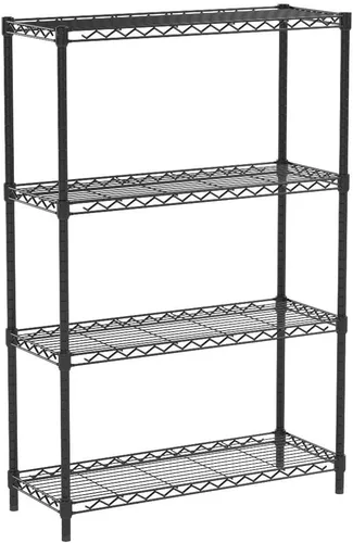 Miniatura 4 de Estantes de metal de almacenamiento, 5 niveles de 24 pulgadas, estantería de alambre de almacenamiento de acero, 750 libras a prueba de óxido