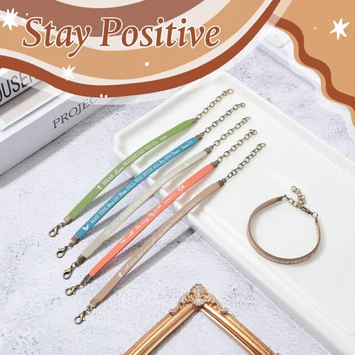 Miniatura 7 de Jeyiour 20 pulseras de versículo bíblico a granel, pulseras de cuero cristiano a granel, pulseras de citas de las Escrituras de la fe de Dios