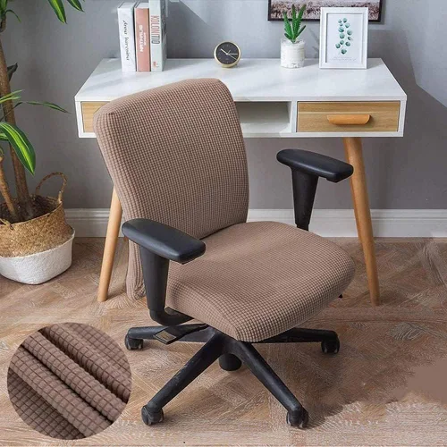 Miniatura 8 de Sunnyway Funda elástica para asiento de silla de oficina, extraíble y elástica, funda de asiento para silla de computadora, de elastano, lavable