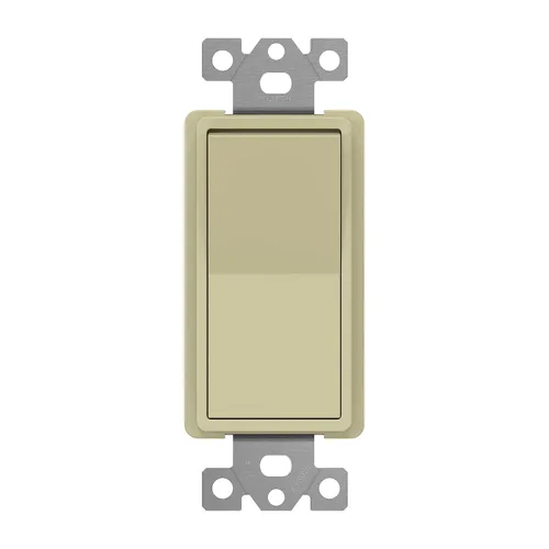 Miniatura 24 de ENERLITES Interruptor de luz de paleta decorativa de 3 vías, acabado brillante, un solo polo o tres vías, 3 cables, tornillo de puesta a tierra