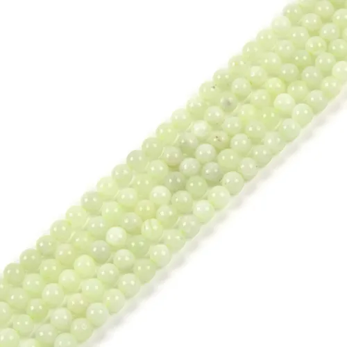 Miniatura 24 de Cuentas sueltas redondas de cristal curativo de 0.16 pulgadas (0.157 in) para hacer joyas