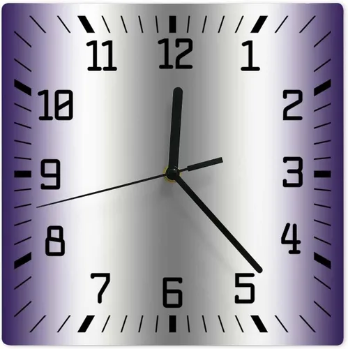 Miniatura 18 de Reloj de pared de madera blanco y negro degradado, silencioso, sin tictac, simple, abstracto, a rayas, estilo granja, cuadrado, funciona