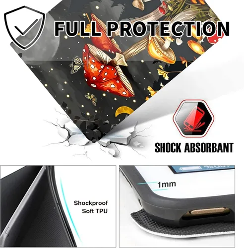Miniatura 34 de Funda para tablet Fire 7 (12ª generación, versión 2022), delgada, a prueba de golpes, delgada, de piel sintética, con función de apagado/encendido