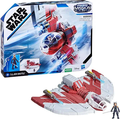 Miniatura 12 de STAR WARS Mission Fleet T-6 Jedi Shuttle, juego de figuras de acción Ahsoka a escala de 2.5 pulgadas, barcos, juguetes para niños y niñas de 4 años