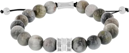 Miniatura 8 de Pulsera Bolo de Nylon Ajustable con Cuentas de Acero Inoxidable para Hombre - Elección