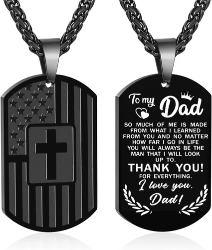 Miniatura 46 de Zocomi Rellenos de Media Navideña Regalo de Navidad - Para Mi Hijo Papá Hermano Marido Nieto Abuelo Novio Hombre Etiqueta de Perro Cruz Collar