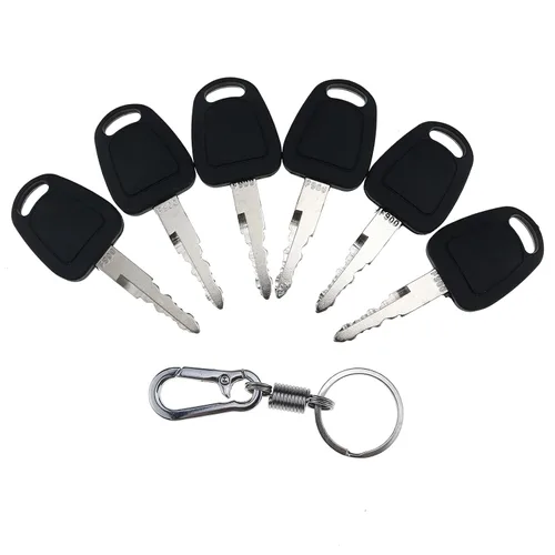 6X F900 Llaves de encendido con llavero para Doosan/Daewoo Terex Bobcat Excavadora Modelo K1009605 K1009605B
