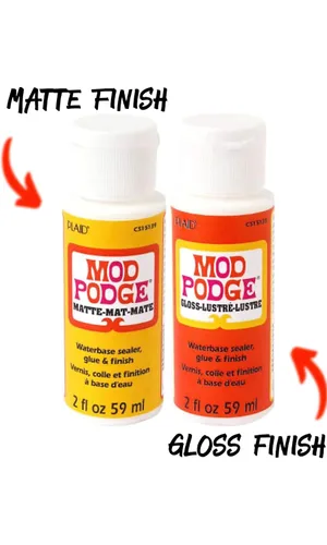 Miniatura 4 de Krafty Kit Mod Podge Bundle: 2oz Gloss and 2oz Matte Water Based Glue, Sellador & Finish