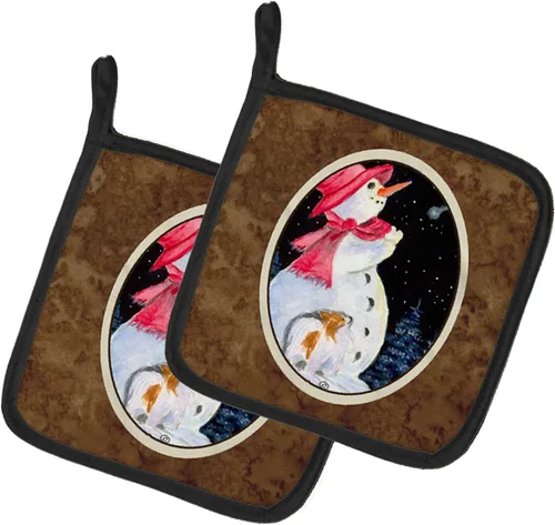 Miniatura 103 de Caroline's Treasures SS8617PTHD - Juego de soportes para ollas de cocina resistentes al calor, almohadillas calientes para horno para cocinar, Husky