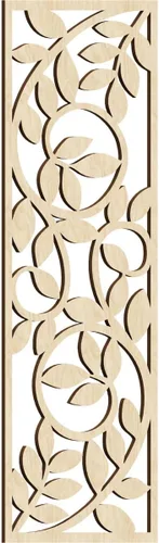 Miniatura 15 de 9 3/8"W x 24 3/8"H x 1/4"T Utica Decorativo Fretwork Madera Paneles de Pared, Abedul