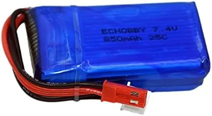Miniatura 2 de 7.4V 2S 850mAh 25C LiPO Batería JST Plug para FPV Drone RC Modelo Avión Helicóptero