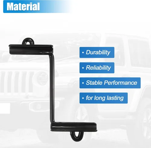 Miniatura 5 de X AUTOHAUX Soporte de retención de batería para Jeep Cherokee 1998-2001 para Jeep Wagoneer 1985-1990 55010722 Kit de retención de batería