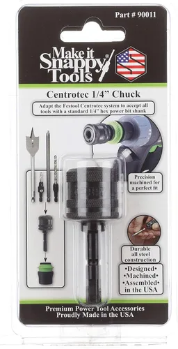 Miniatura 3 de Snappy Festool Centrotec a adaptador hexagonal de cambio rápido de 1/4" fabricado en Estados Unidos