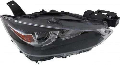 Miniatura 3 de KarParts360: Para 2016 2017 2018 2019 MAZDA CX-3 montaje de luz principal lado del conductor (carcasa negra) reemplaza MA2518173 certificado CAPA