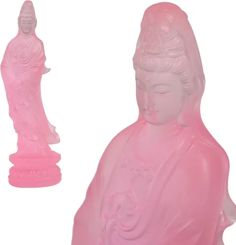 Miniatura 11 de Estatua de resina de Guan Yin – Quan Yin hecha a mano, Kwan Yin, Quan Am, Kuan Yin, Estatua de Guanyin para altar de meditación, estatua de Buda
