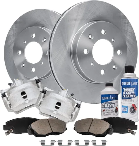Miniatura 39 de Detroit Axle - Rotores de freno para Chrysler 200 2015 2016 2017, Rotores de freno de disco de reemplazo: 12.01" pulgadas delantero y 10.95