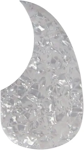Miniatura 10 de Placa de Protección contra Arañazos y Placa de Golpeador para Guitarra Acústica ROZILO, Piezas de Reemplazo para Guitarra Acústica, Blanco Perla