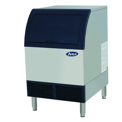 ATOSA Máquina comercial para hacer hielo pequeña, condensador refrigerado por aire YR140-AP-161Capacidad de fabricación de hielo 142 lbs/24h 110V