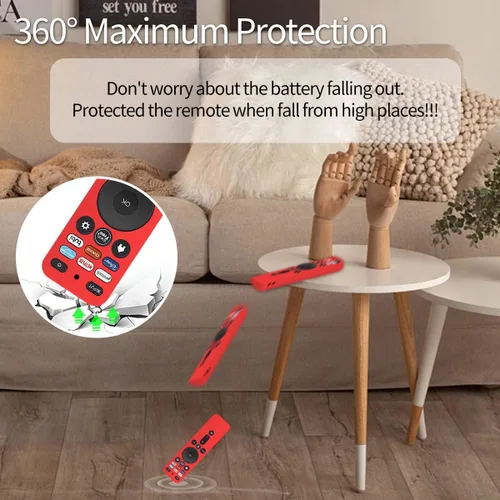 Miniatura 4 de [Paquete de 2] Funda protectora para control remoto VIZIO XRT260 Smart TV 2021, WQNIDE Vizio Xrt260 V-Series 4K, funda de silicona antideslizante a