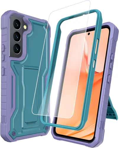 Miniatura 18 de Funda para Samsung Galaxy S22 Ultra 5G (no es compatible con teléfonos no Plus o Plus), protección de grado militar a prueba de golpes, soporte Azul