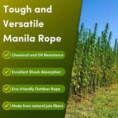 Miniatura 3 de Cuerda de Manila de 1 pulgada x 50 pies, cuerda de cáñamo natural gruesa grande decorativa cuerda náutica de cáñamo, cuerdas de manila trenzadas