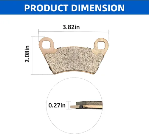 Miniatura 6 de Pastillas de freno delantero y trasero sinterizado para Polaris Ranger 400 425 500 570 700 ETX TM 800-Midsize M1400