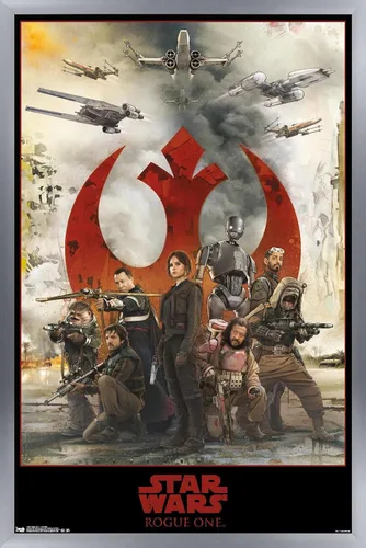 Miniatura 9 de Trends International Star Wars: Rogue One - Póster de pared de montaje, 14.725 x 22.375 pulgadas, versión enmarcada de madera de granero