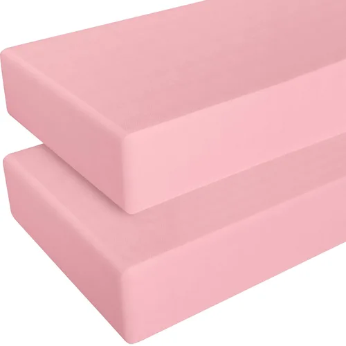 Miniatura 19 de NTBAY - Sábana bajera ajustable para cuna para bebé, color sólido y suave, 28.0 x 52.0 pulgadas Aguamarina