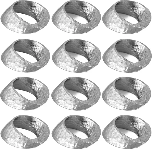 Miniatura 14 de Juego de 6 servilleteros con diseño de estrella, de aluminio duradero, para mesas elegantes, servilleteros de metal, resistente al óxido, decoración