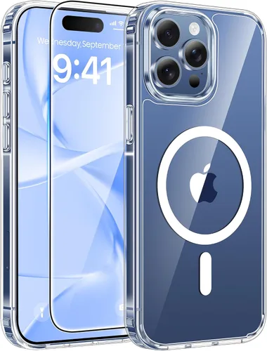 Miniatura 134 de FNTCASE - Funda para iPhone 16 Pro: magnética, mate, translúcida, de grado militar, protectora contra caídas, resistente, fina, duradera y a prueba